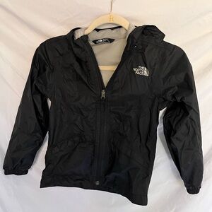 Kids size 6 The Northface black waterproof windbreaker black XS kids
